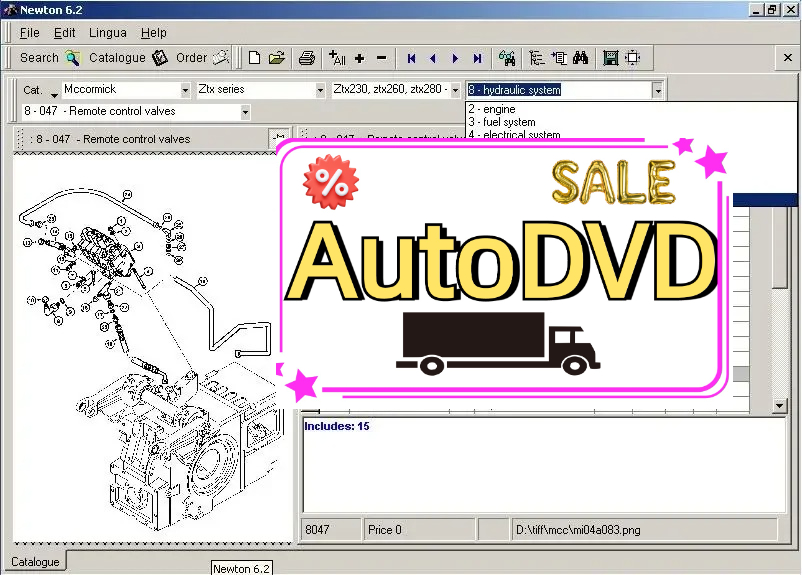 Books - AutoDVD McCormick Newton 6.2 katalog części