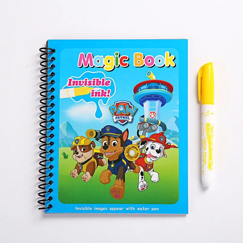 Reusable Water Magic Coloring Book - Paw Patrol – wielorazowa, magiczna książeczka