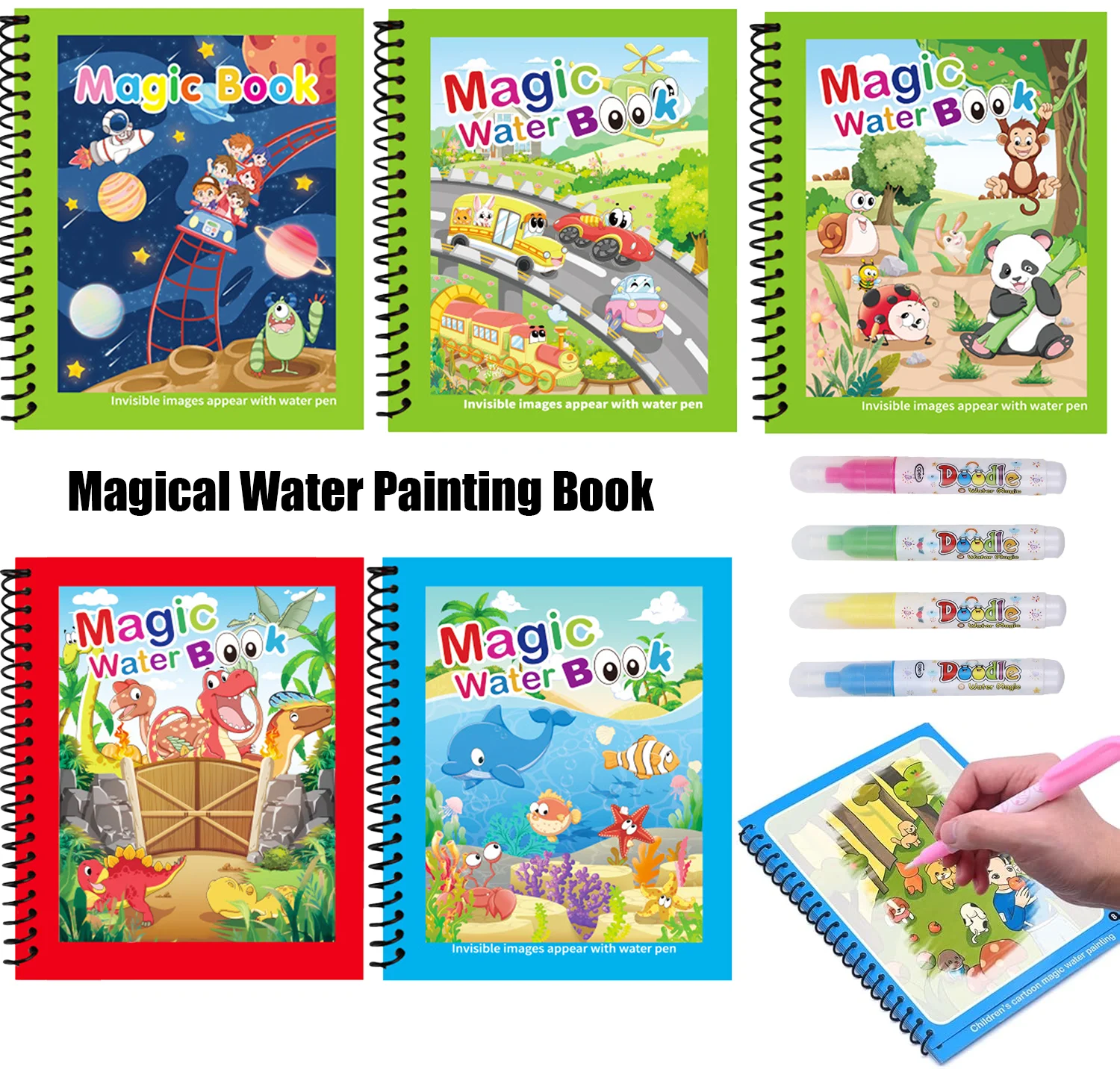 1 szt. Magiczna książeczka do  – Reusable Water Magic Coloring Book recenzja i cena