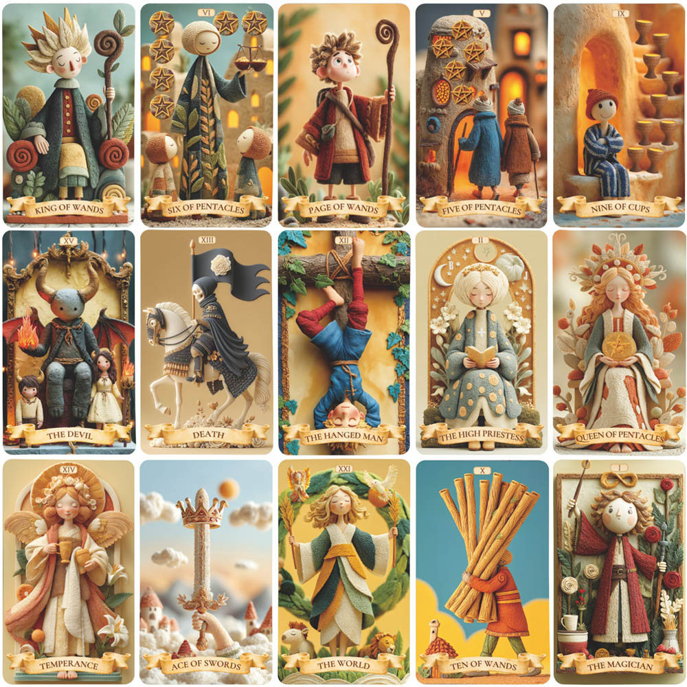 Zestaw 78 kart Tarota, 13x8 cm – Tarot Deck With Guidebook recenzja i cena