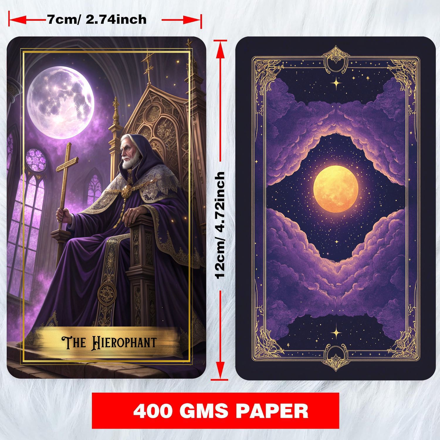 Karty Tarota Purple Moon z prz – Tarot Deck With Guidebook recenzja i cena
