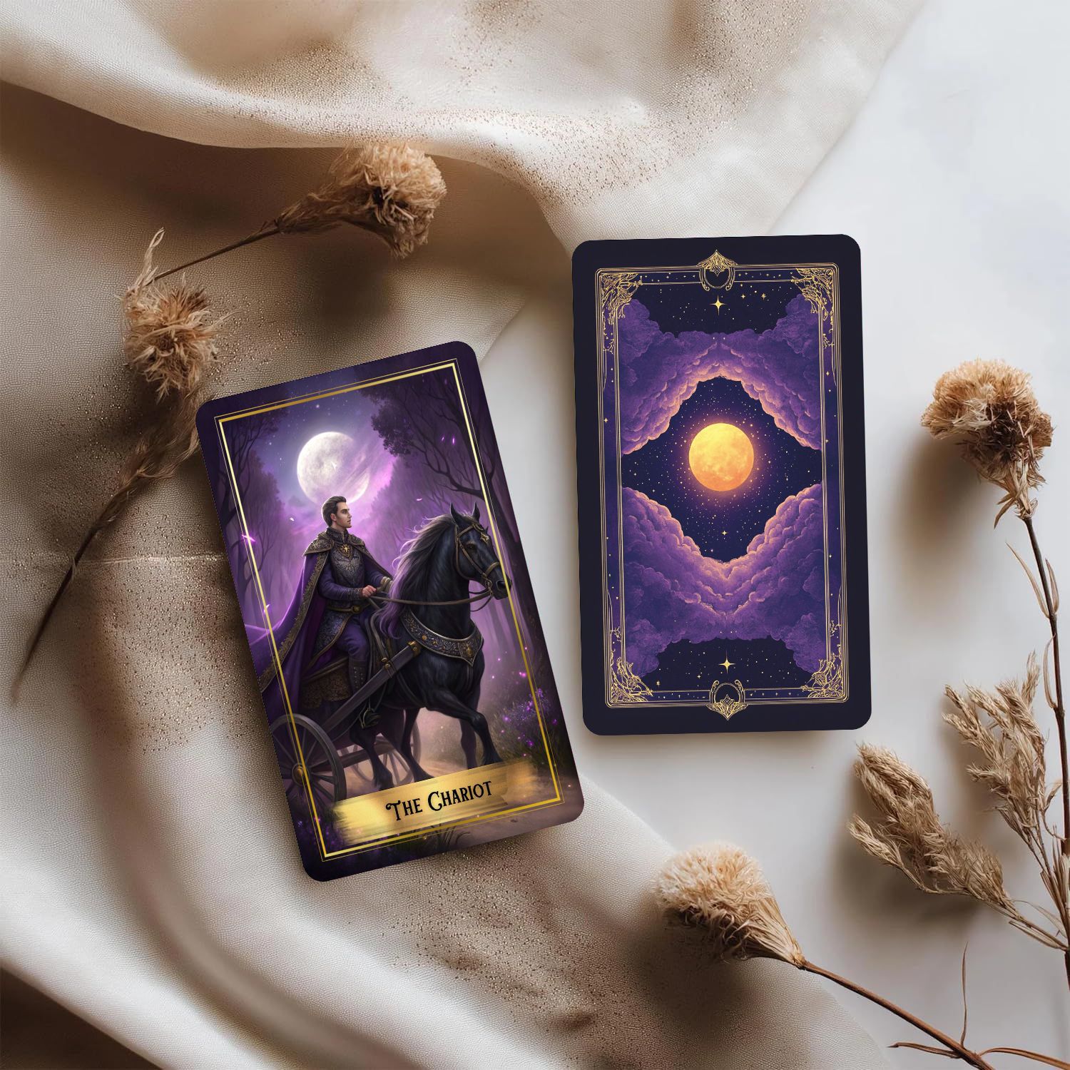 Karty Tarota Purple Moon z prz – Tarot Deck With Guidebook recenzja i cena